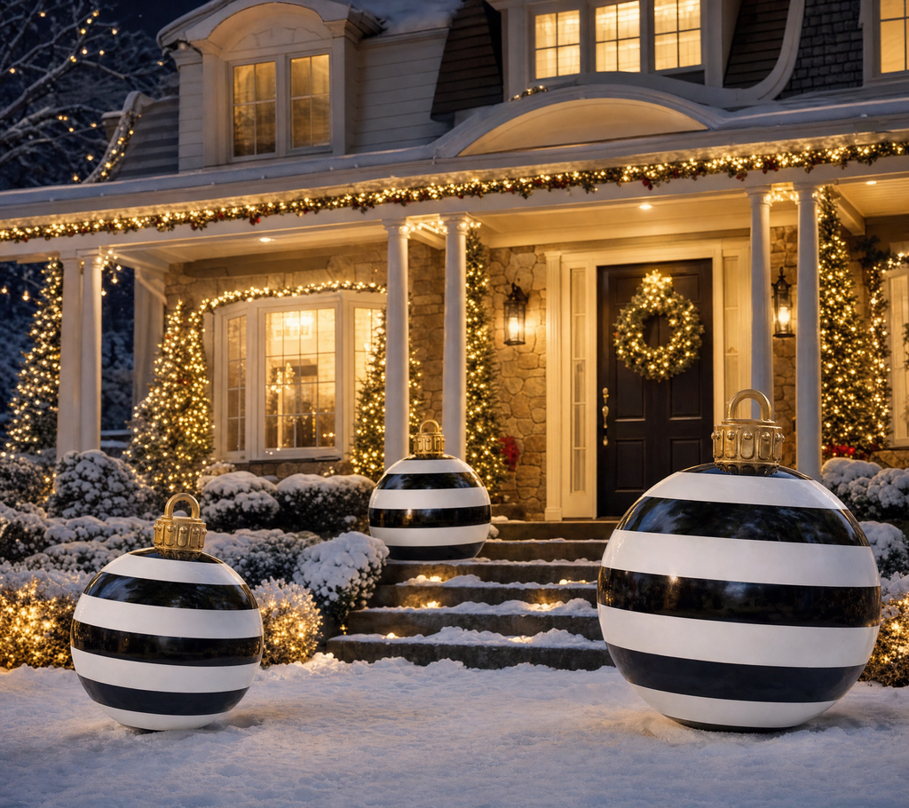 Giant Inflatable Christmas Ball Decoration, 60 cm