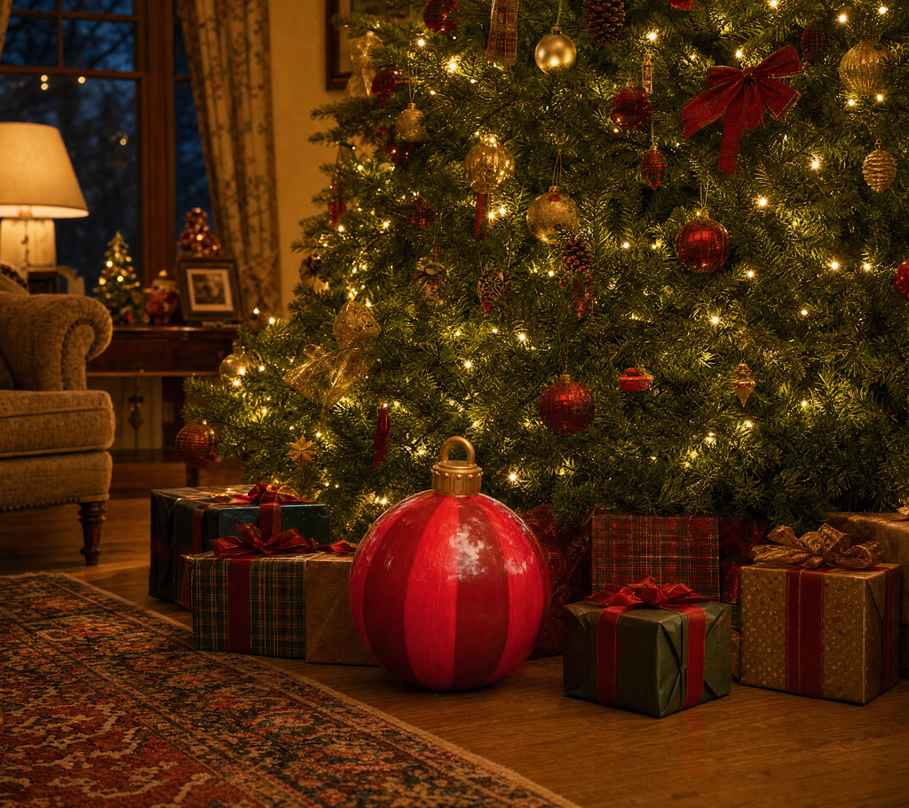 Giant Inflatable Christmas Ball Decoration, 60 cm