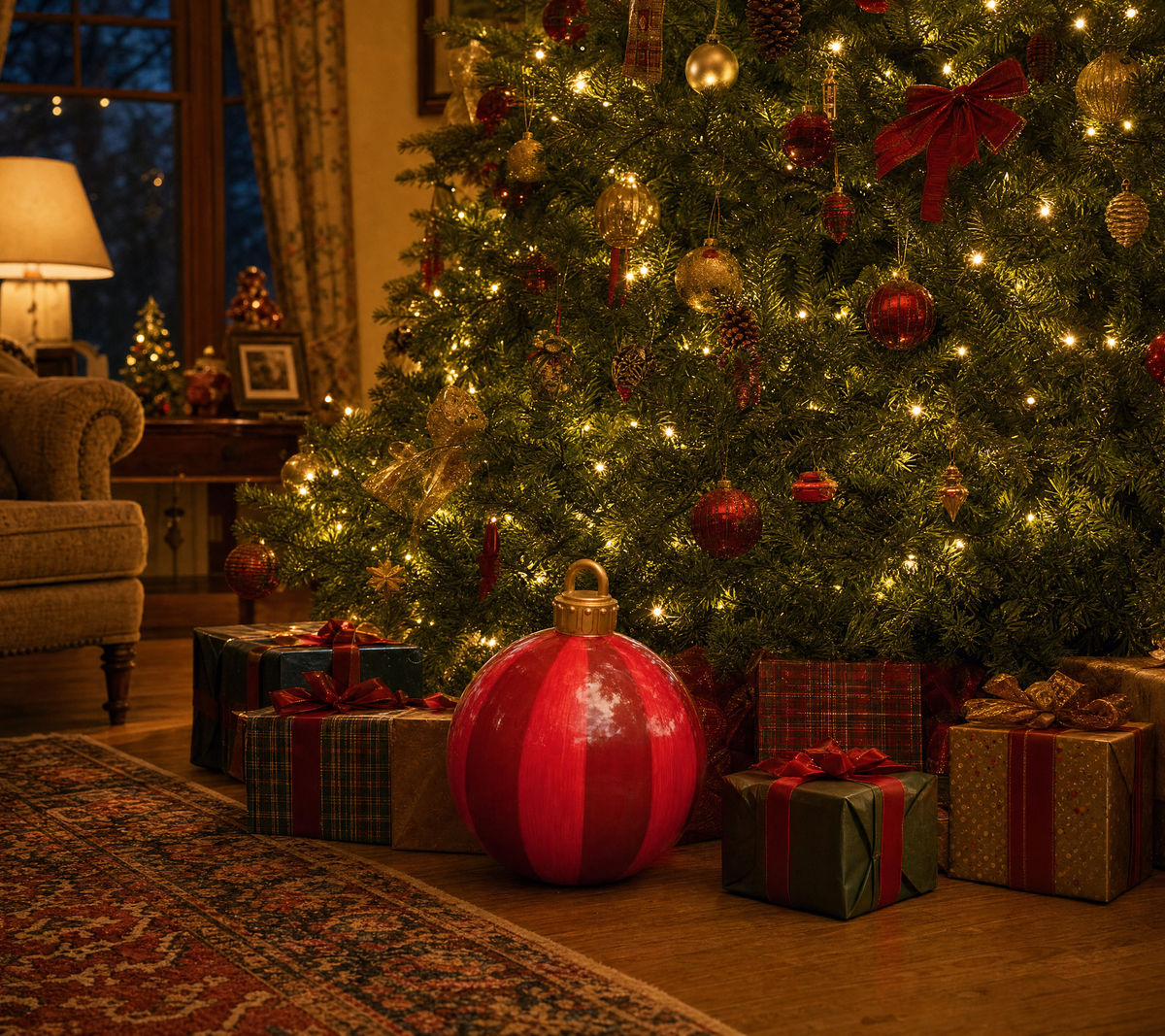 Giant Inflatable Christmas Ball Decoration, 60 cm