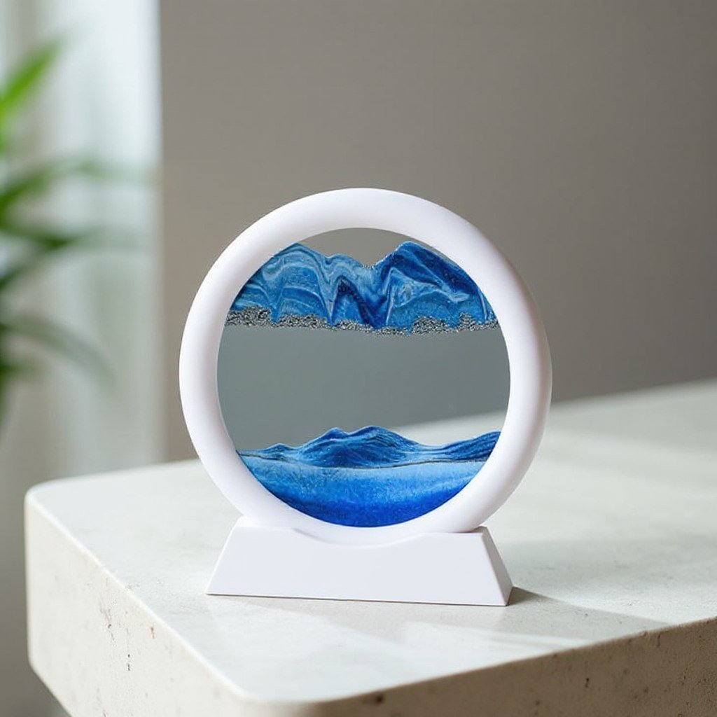 Moving Sand Art Picture - 3D Quicksand Flowing Sandscape Frame - Luvoraprime