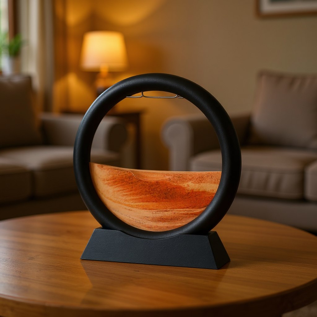 Moving Sand Art Picture - 3D Quicksand Flowing Sandscape Frame