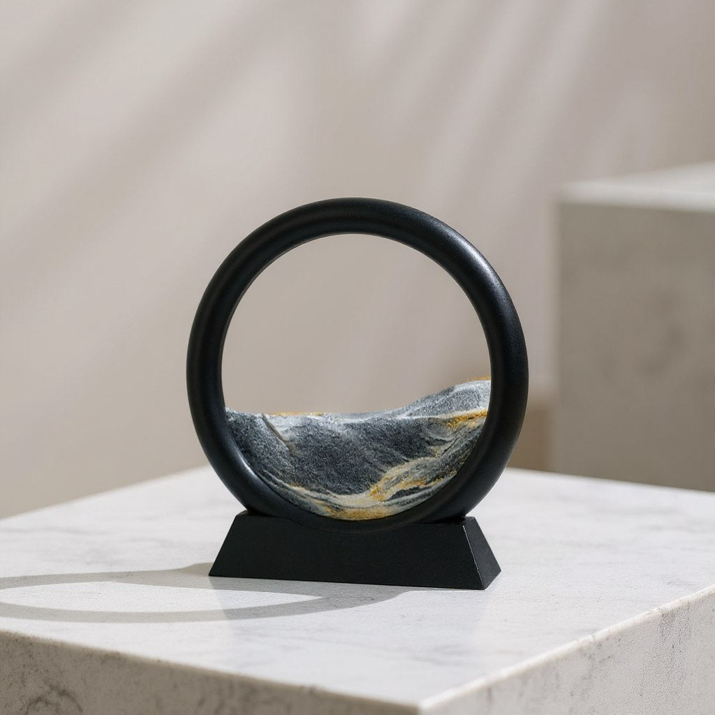 Moving Sand Art Picture - 3D Quicksand Flowing Sandscape Frame - Luvoraprime