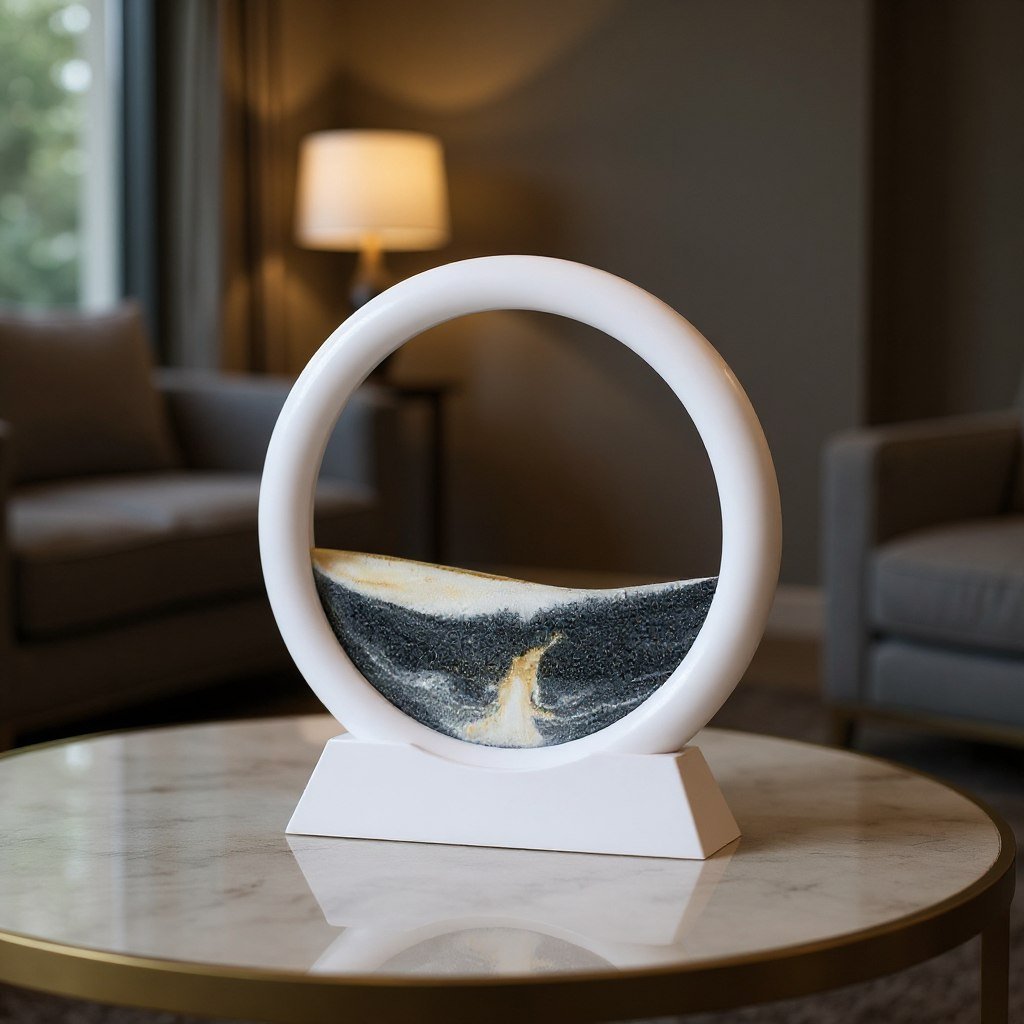 Moving Sand Art Picture - 3D Quicksand Flowing Sandscape Frame