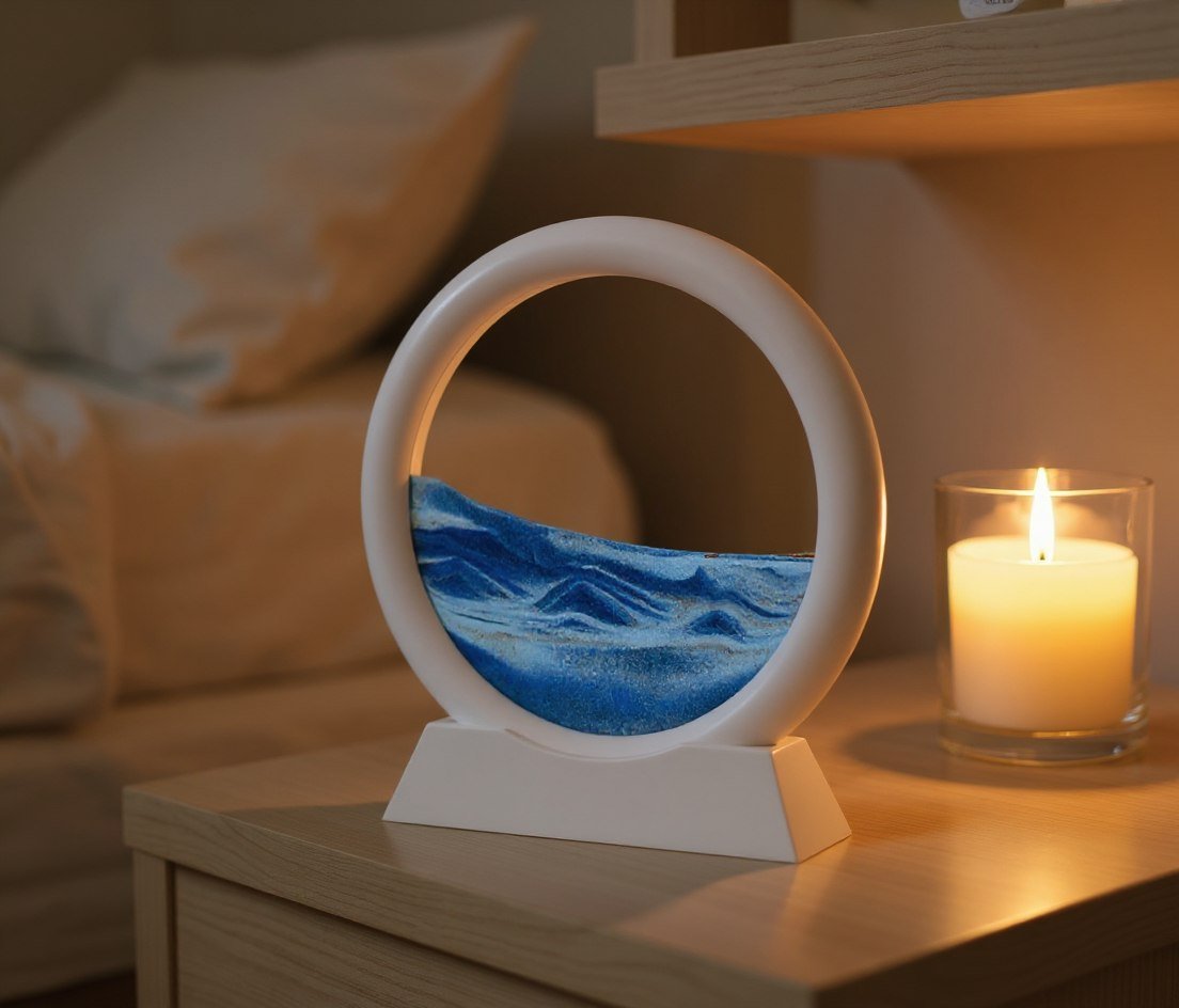 Moving Sand Art Picture - 3D Quicksand Flowing Sandscape Frame - Luvoraprime