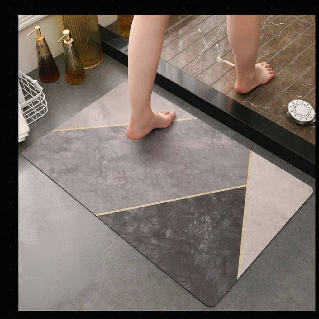 Comfort Diatom Mud Quick-Dry Bath Mat - Non-Slip Absorbent Floor Mat