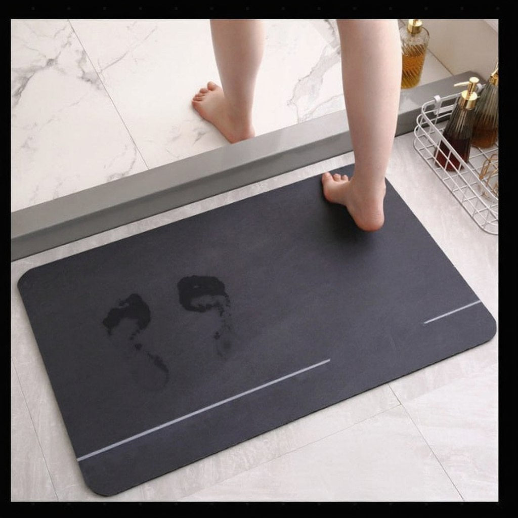 Comfort Diatom Mud Quick-Dry Bath Mat - Non-Slip Absorbent Floor Mat