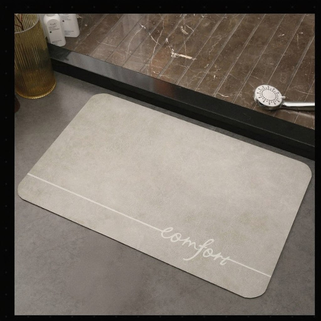 Comfort Diatom Mud Quick-Dry Bath Mat - Non-Slip Absorbent Floor Mat