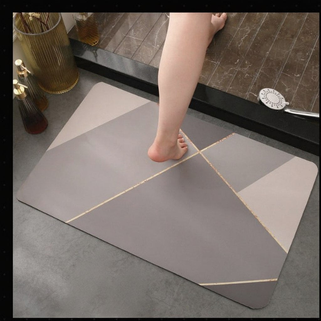 Comfort Diatom Mud Quick-Dry Bath Mat - Non-Slip Absorbent Floor Mat