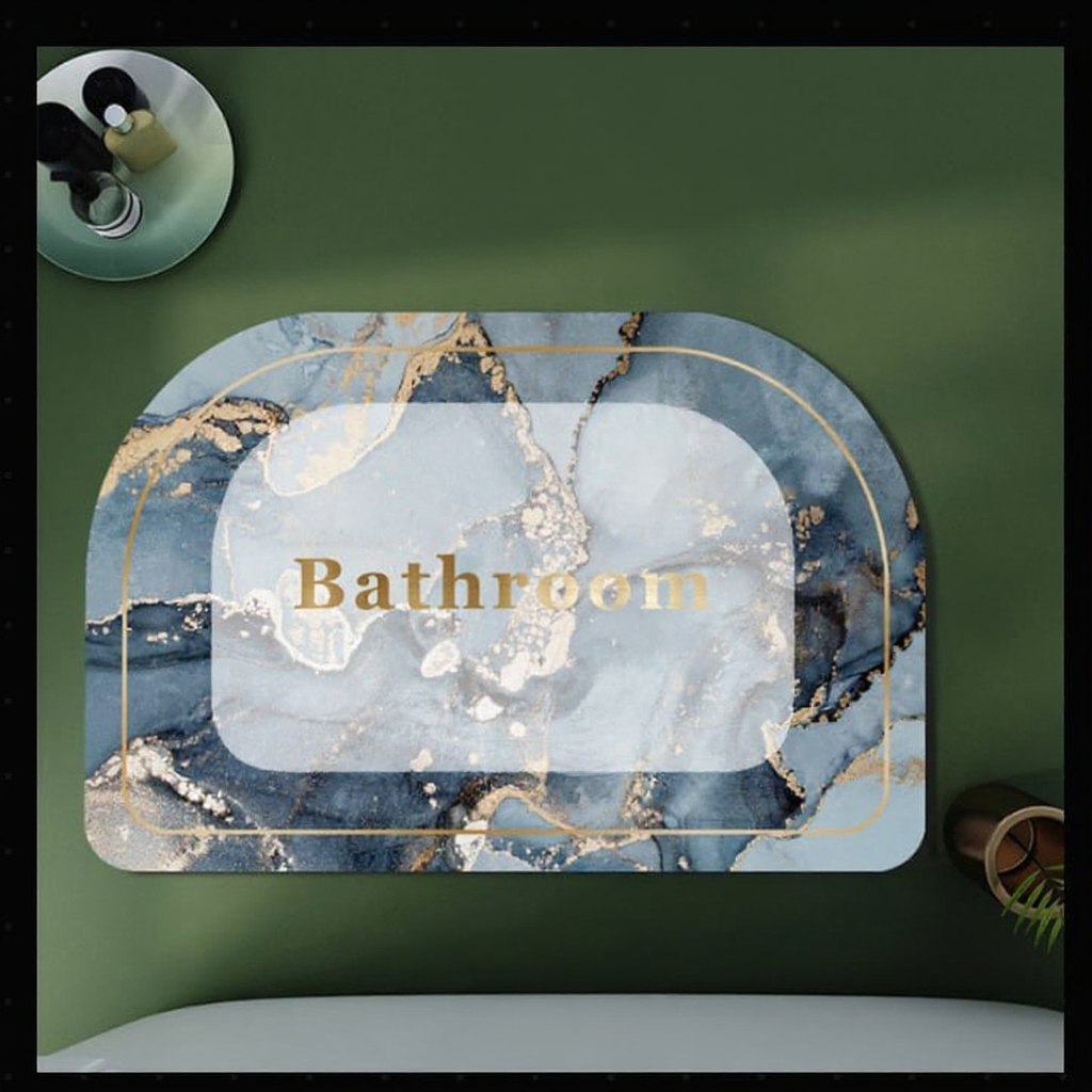 Marble Pattern Soft Bath Mat