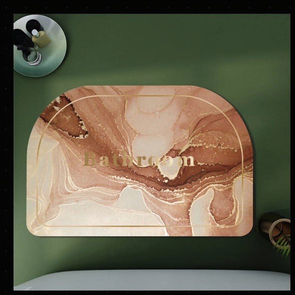 Marble Pattern Soft Bath Mat