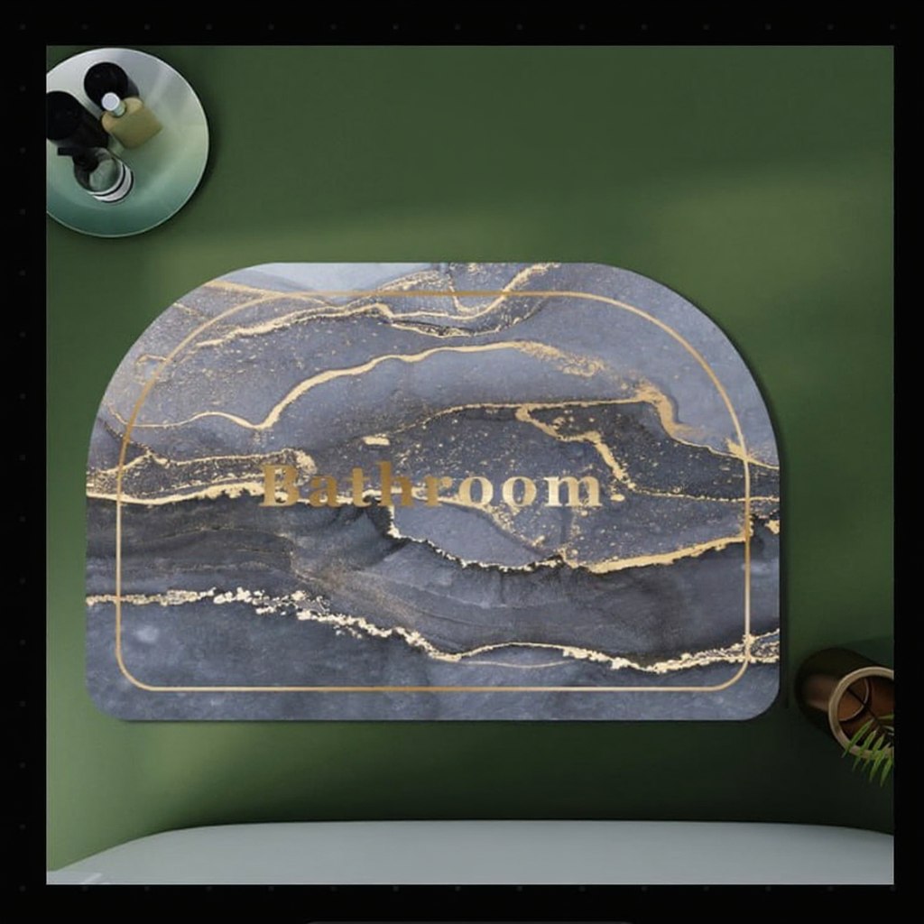 Marble Pattern Soft Bath Mat
