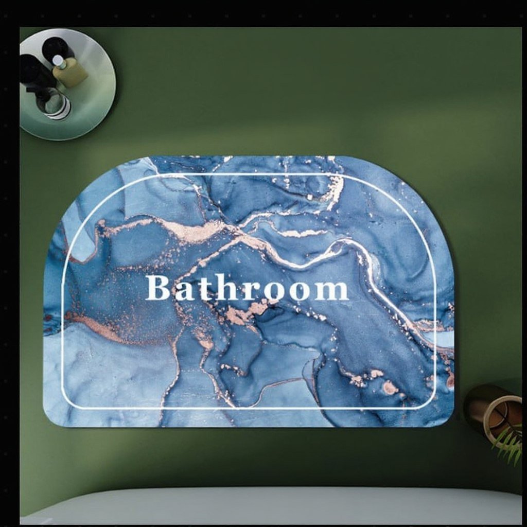 Marble Pattern Soft Bath Mat