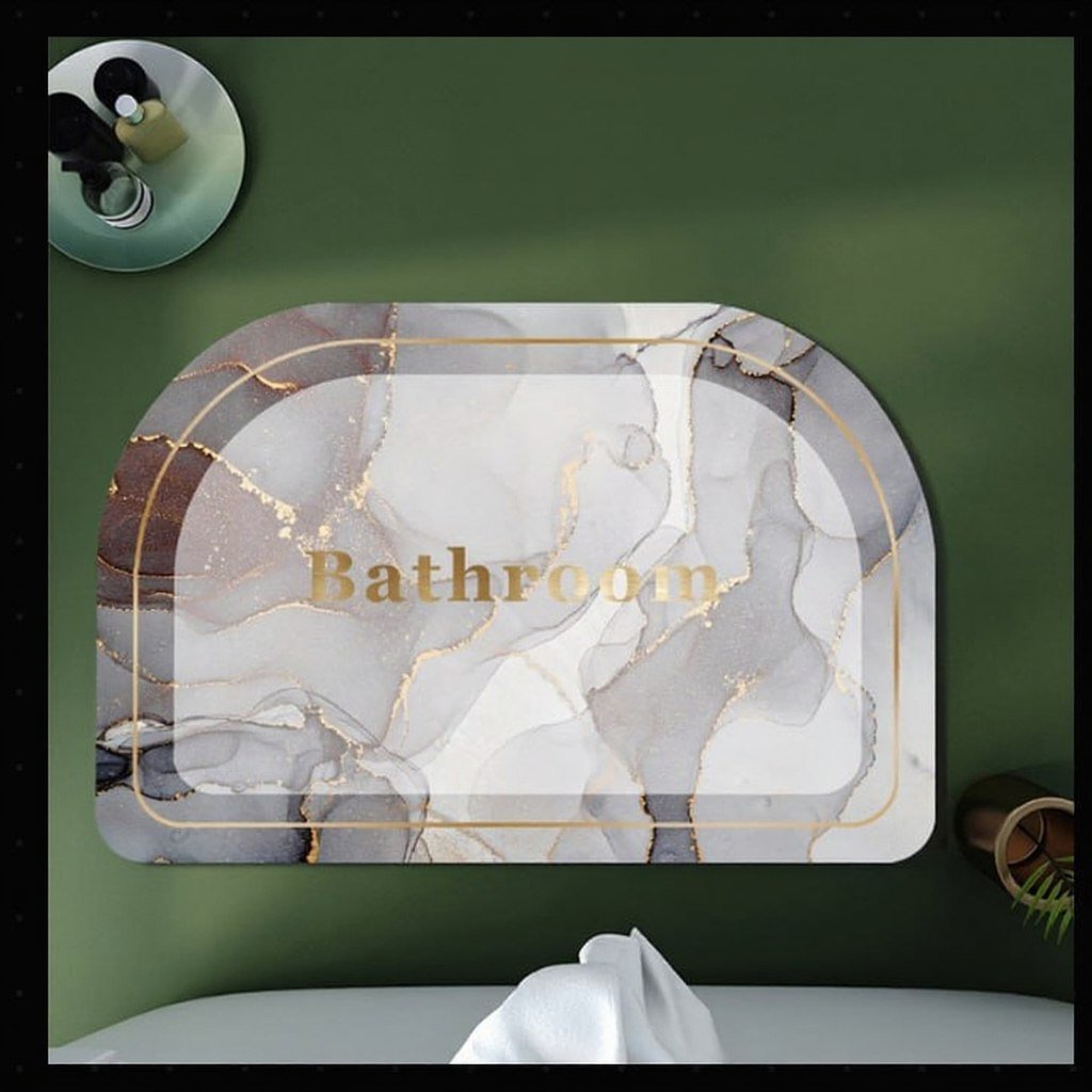 Marble Pattern Soft Bath Mat