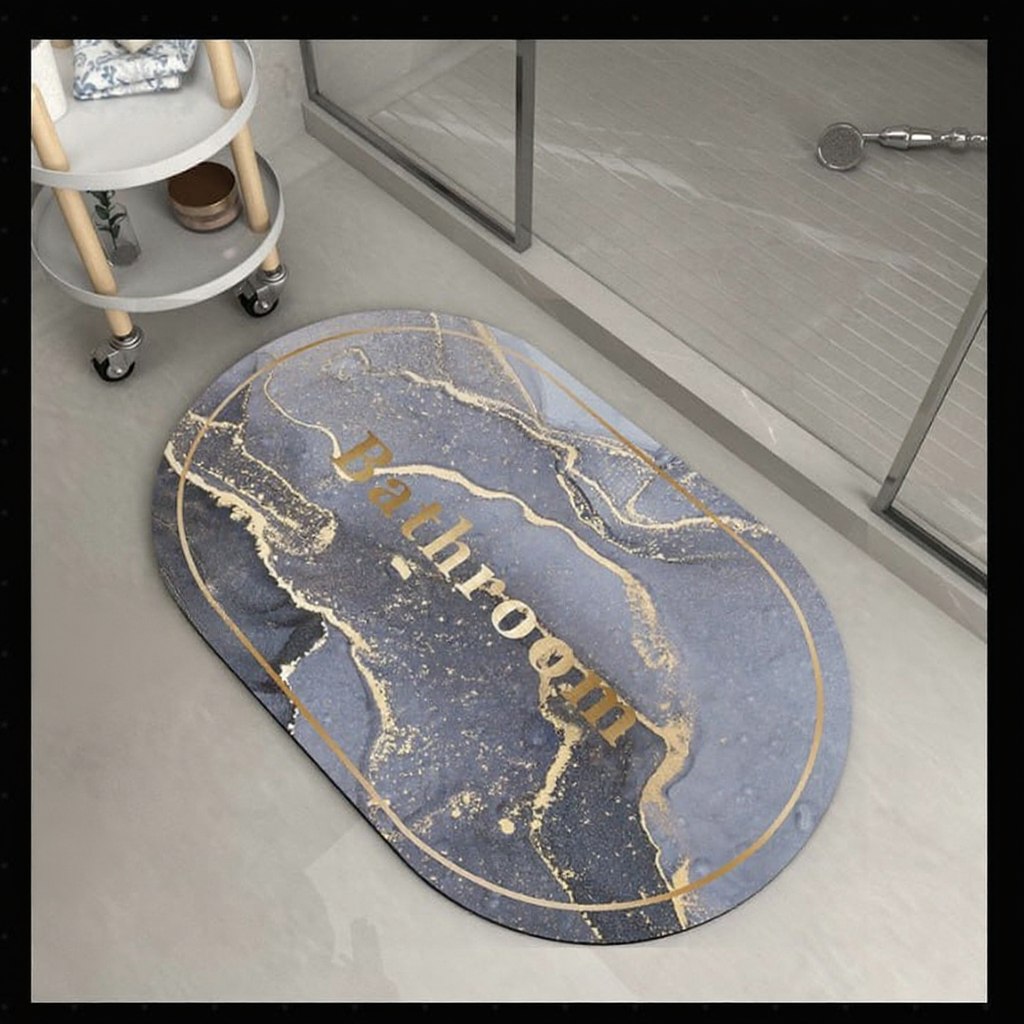 Marble Pattern Soft Bath Mat