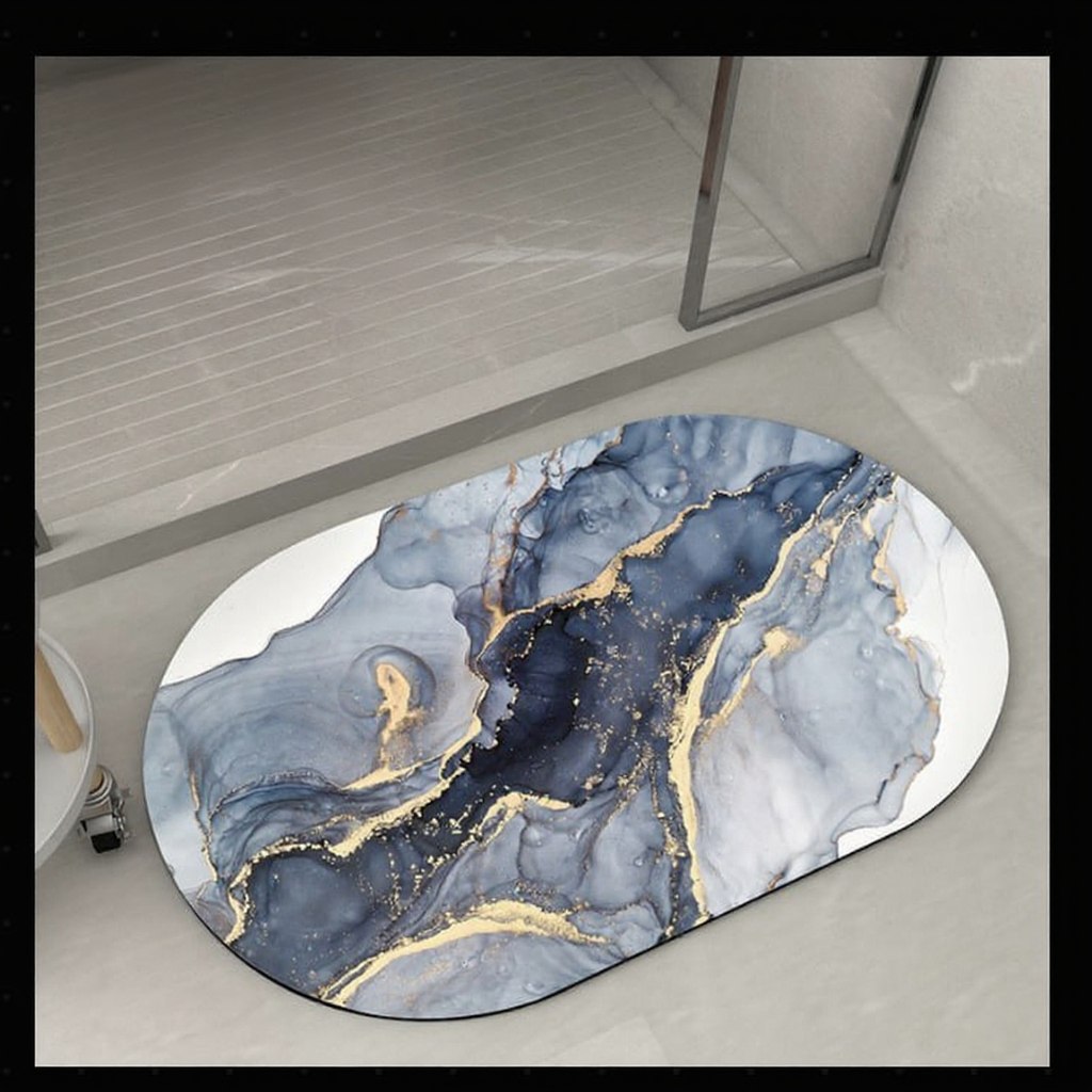 Marble Pattern Soft Bath Mat
