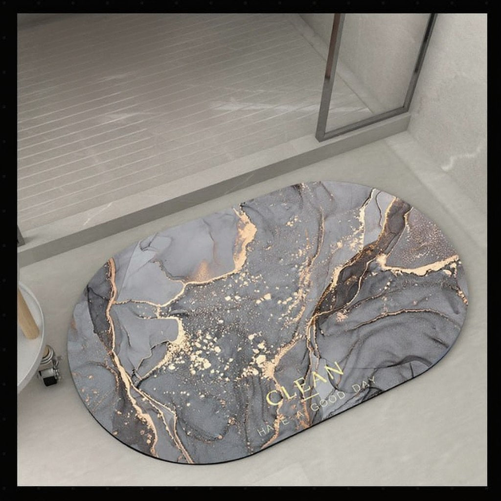 Marble Pattern Soft Bath Mat