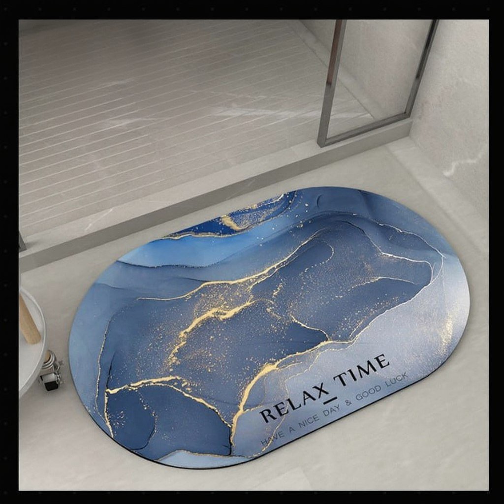 Marble Pattern Soft Bath Mat