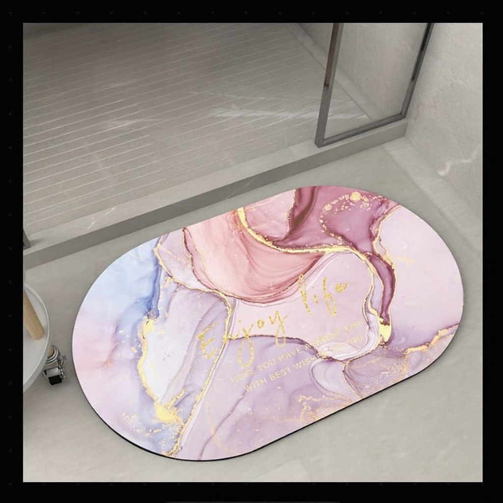 Marble Pattern Soft Bath Mat