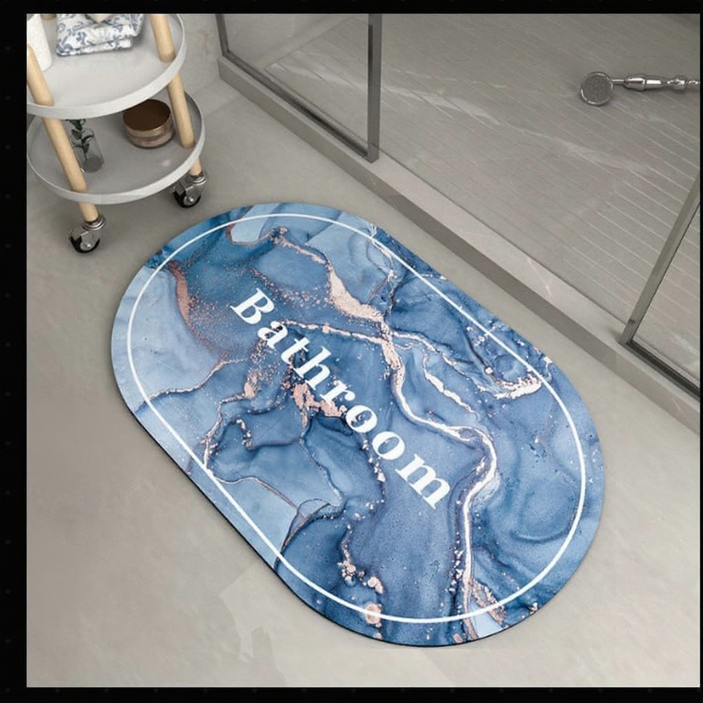Marble Pattern Soft Bath Mat