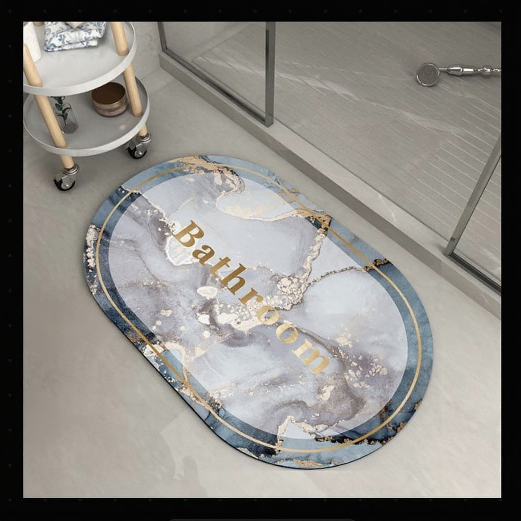 Marble Pattern Soft Bath Mat